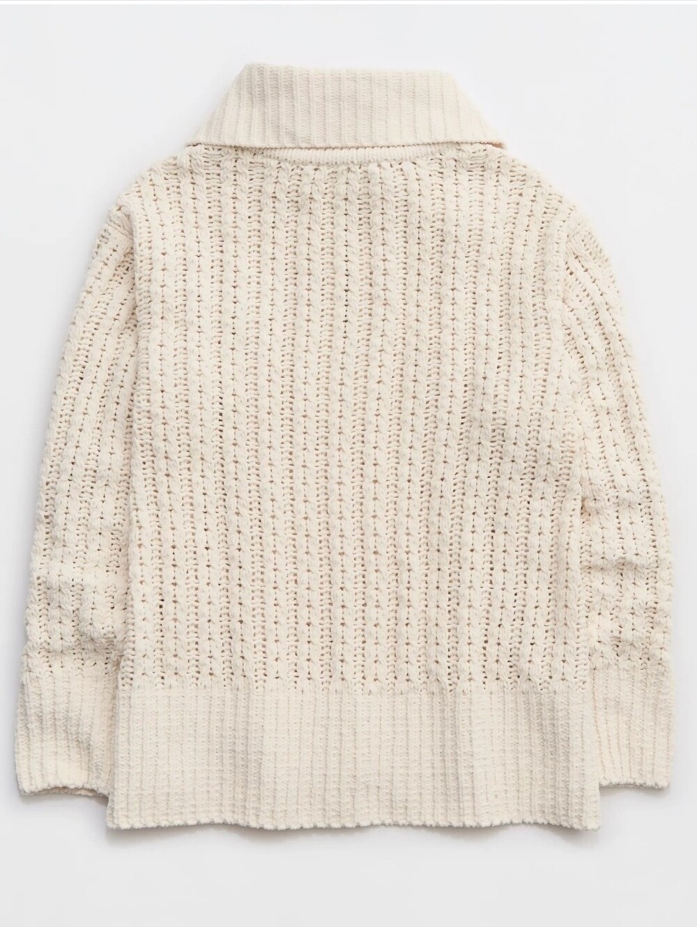 Aerie Cable Car Quarter Zip Sweater - Picture 2 of 5